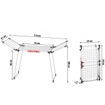 Suszarka na pranie stojąca rozkładana Debora biała 19mb