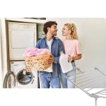 Suszarka na pranie stojąca rozkładana Debora stal nierdzewna 19 mb