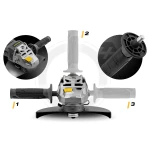 Szlifierka kątowa diax 2000W 230mm wolny start mocna kątówka Humberg HM-412