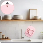 Talerzyk dla dzieci silikonowy do karmienia Królik Ricokids