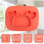 Talerzyk dla dzieci silikonowy do karmienia krab Ricokids