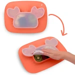 Talerzyk dla dzieci silikonowy do karmienia krab Ricokids