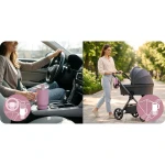 Termos próżniowy kubek ze słomką 1180 ml Berdsen różowy