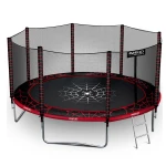 Trampolina ogrodowa 12ft/374cm z siatką zewnętrzną i drabinką Neo-Sport