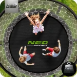 Trampolina ogrodowa 13ft/404cm z siatką wewnętrzną i drabinką Neo-Sport