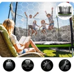 Trampolina ogrodowa 13ft/404cm z siatką wewnętrzną i drabinką Neo-Sport