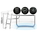 Trampolina ogrodowa 13ft/404cm z siatką wewnętrzną i drabinką Neo-Sport