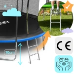Trampolina ogrodowa 13ft/404cm z siatką wewnętrzną i drabinką Neo-Sport