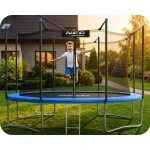 Trampolina ogrodowa 13ft/404cm z siatką wewnętrzną i drabinką Neo-Sport