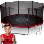 Trampolina ogrodowa 14ft/435cm z siatką zewnętrzną i drabinką Neo-Sport