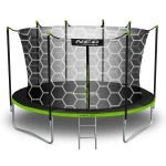 Trampolina ogrodowa 15ft/465cm z siatką wewnętrzną i drabinką Neo-Sport