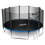 Trampolina ogrodowa 15ft/465cm z siatką zewnętrzną i drabinką Neo-Sport