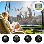 Trampolina ogrodowa 6ft/183cm z siatką zewnętrzną i drabinką Neo-Sport