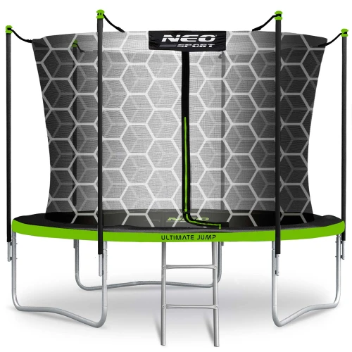 Trampolina ogrodowa 8ft/252cm z siatką wewnętrzną i drabinką Neo-Sport