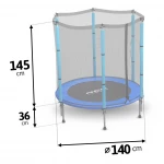 Trampolina ogrodowa dla dzieci 140 cm 4,5ft Neo-Sport
