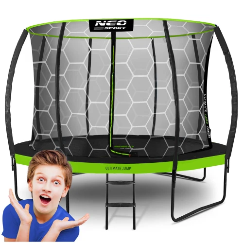 Trampolina ogrodowa profilowana 12ft/374cm z siatką wewnętrzną Neo-Sport