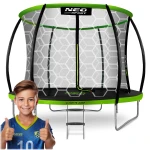 Trampolina ogrodowa profilowana 8ft/252cm z siatką wewnętrzną Neo-Sport