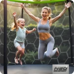 Trampolina ogrodowa profilowana 10ft/312cmz siatką wewnętrzną Neo-Sport