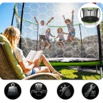 Trampolina ogrodowa profilowana 10ft/312cmz siatką wewnętrzną Neo-Sport