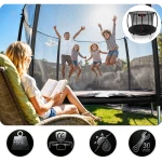 Trampolina ogrodowa profilowana 10ft/312cmz siatką wewnętrzną Neo-Sport