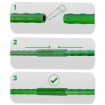 Tyczki do roślin 120 cm Plonos PL-940 zielone 10szt 