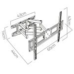 Uchwyt do telewizora 32-70 cali Humberg 45 kg