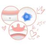 Wanienka dla niemowląt z poduszką RK-280 biało-różowa