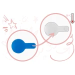 Wanienka dla niemowląt z termometrem i wkładką  RK-282 biało-różowa