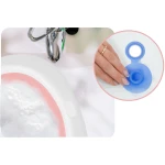 Wanienka dla niemowląt z termometrem i wkładką  RK-282 biało-różowa