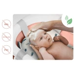 Wanienka składana dla dzieci, niemowląt z wkładką Ricokids RK-286 biało-różowa