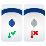 Wanienka składana dla dzieci, niemowląt z wkładką Ricokids RK-286 biało-niebieska