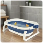 Wanienka składana dla dzieci, niemowląt z wkładką Ricokids RK-286 biało-niebieska