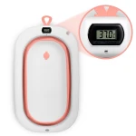 Wanienka składana dla dzieci, niemowląt z termometrem i wkładką Ricokids RK-287 biało-różowa