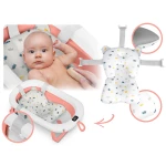 Wanienka składana dla dzieci, niemowląt ze stelażem, termometrem i wkładką Ricokids RK-287 biało-różowa