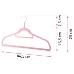 Welurowe wieszaki na ubrania 20szt MS-859 Massido