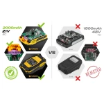 Wiertarko-wkrętarka akumulatorowa z udarem Humberg 21V HM-432