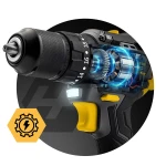 Wiertarko-wkrętarka akumulatorowa z udarem Humberg 21V HM-432