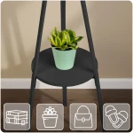 Wieszak na ubrania metalowy z półką stojący Massido MS-869