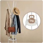 Wieszak na ubrania metalowy z półką stojący Massido MS-869