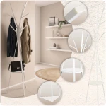 Wieszak na ubrania metalowy z półką stojący Massido MS-869