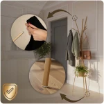 Wieszak na ubrania metalowy z półką stojący Massido MS-869