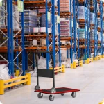 Wózek transportowy platformowy HM-505 czarno-czerwony