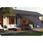 Żagiel przeciwsłoneczny trójkątny 7m2 Plonos PL-886 szary