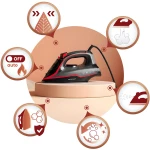 Żelazko parowe 2600W Berdsen BD-331 ceramiczna powłoka praca w pionie