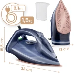 Żelazko parowe 3000W Berdsen BD-330 ceramiczna powłoka praca w pionie