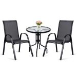 Zestaw ogrodowy stolik okrągły i 2 krzesła ogrodowe Sofotel SO-981 