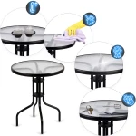 Zestaw ogrodowy stolik okrągły i 2 krzesła ogrodowe Sofotel SO-981 