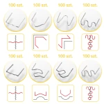 Zestaw zszywek do spawarki do plastiku 800 szt Humberg