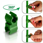 Złączki do tyczek 11mm typu 2 do pomidorów roślin Plonos PL-941 zielone 10szt 