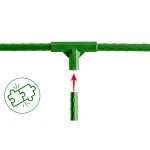 Złączki do tyczek 11mm typu 3 do pomidorów roślin Plonos PL-941 zielone 4szt 